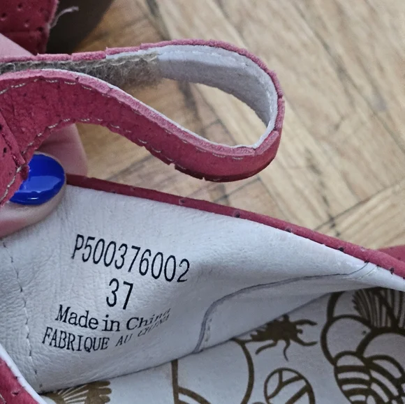 Red Wedge Platform Shoes, Sandals By Fly London. Size 7, Eu 37 - Picture 4 of 6